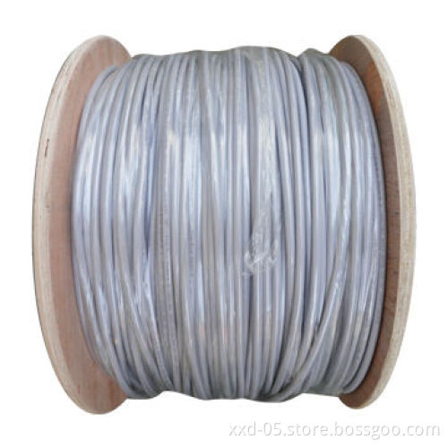 FTP Cat6 LAN Cable, 24AWG Pure Copper, Working to 120m Gray Color PVC, RoHS Mark
